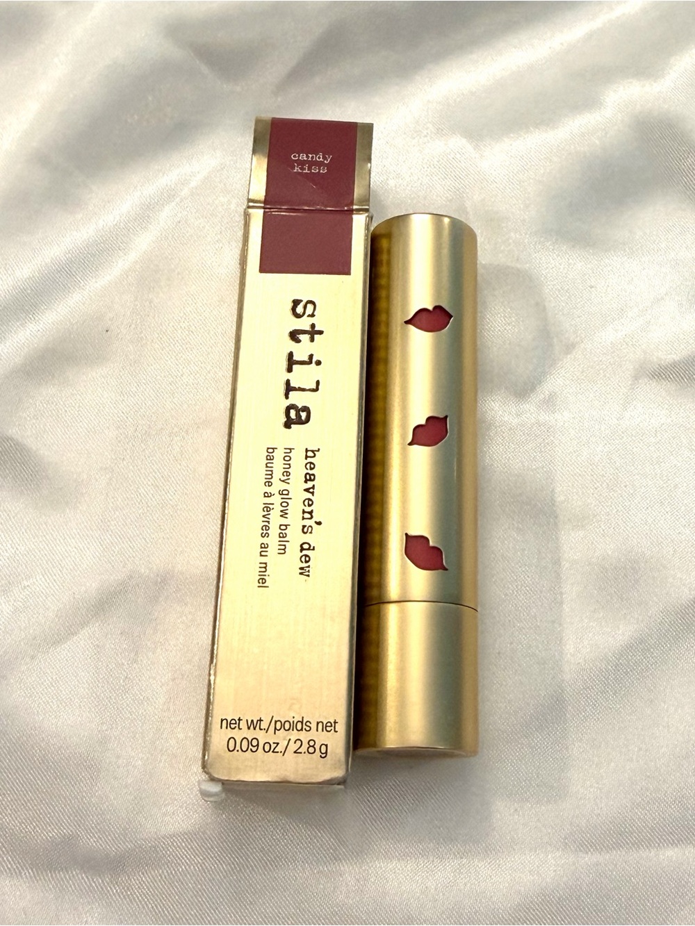 Stila Heaven's Dew Honey Glow Balm Lipstick CANDY KISS Sheer Satin New
